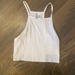 H&M White Cropped Tank
